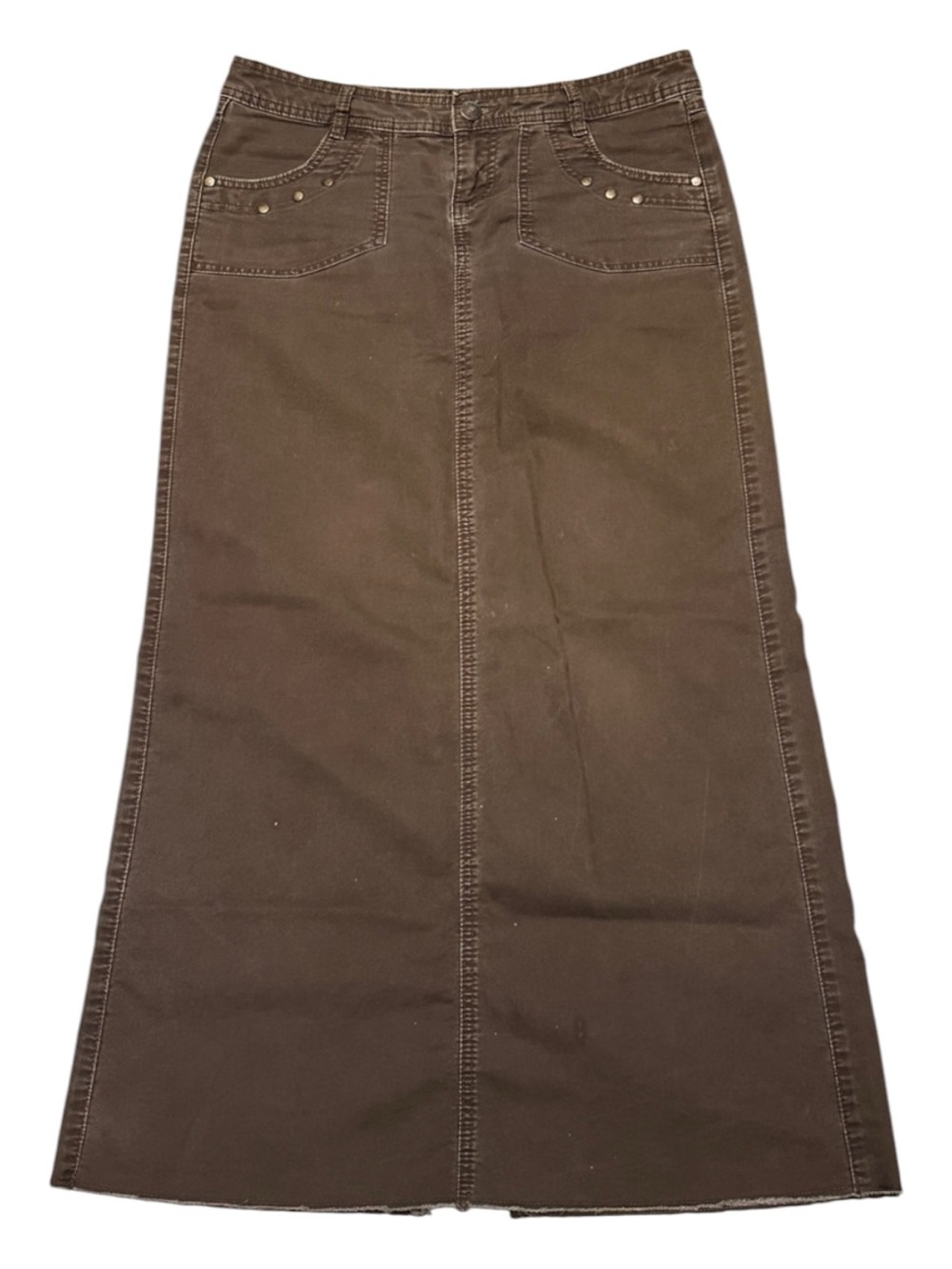 Maurices 100% Cotton Brown Jean Skirt Size 5/6